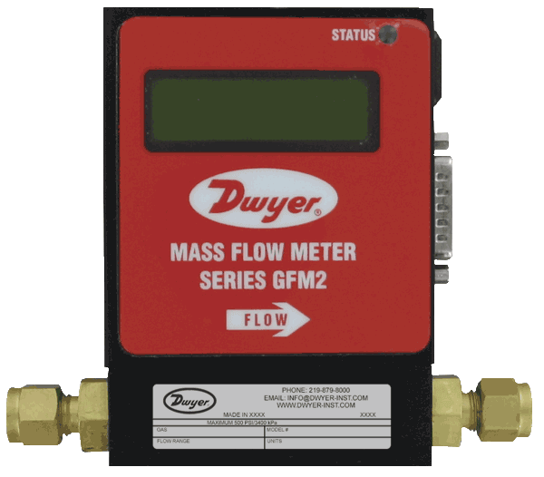 Dwyer Gas Flowmeter, Series GFM2